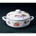 custom enamel seafood pot with beautiful design